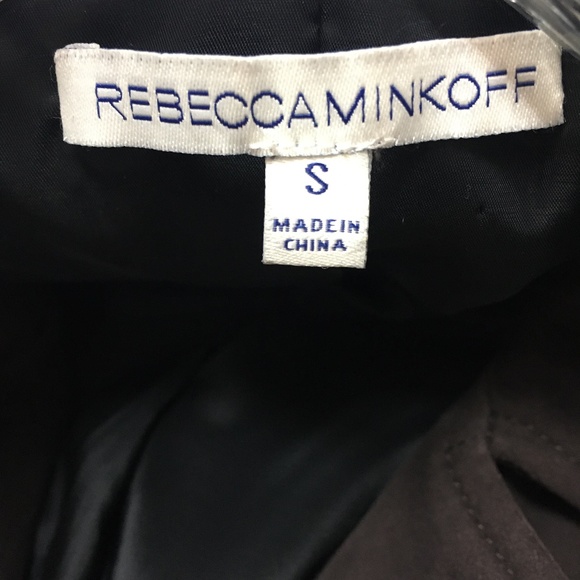 REBECCA MINKOFF SOFT Goatskin Leather Biker Moto Jacket - Picture 3 of 10
